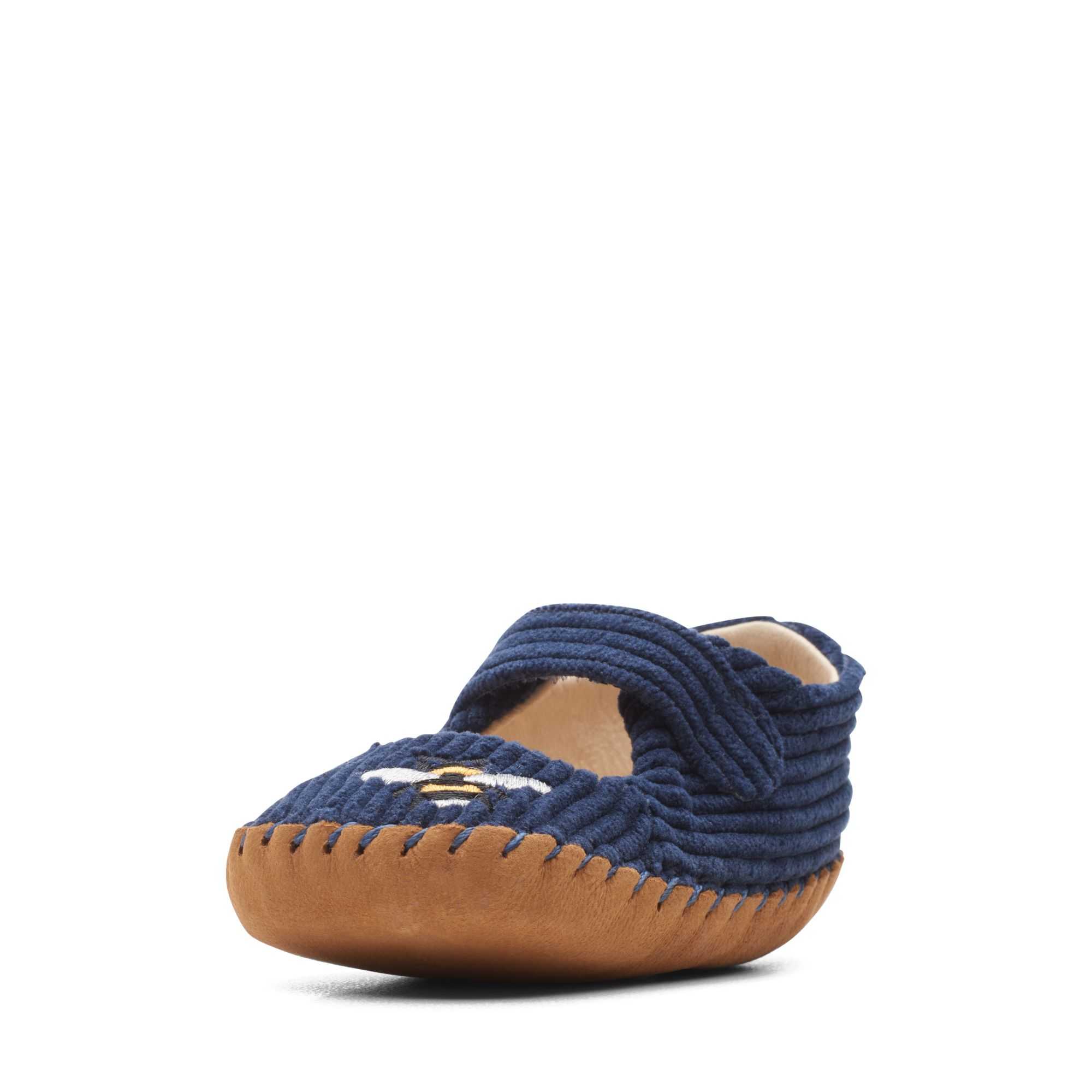 Obuv Clarks Baby Halo Large Tmavě Blankyt | 69WNYTFBH