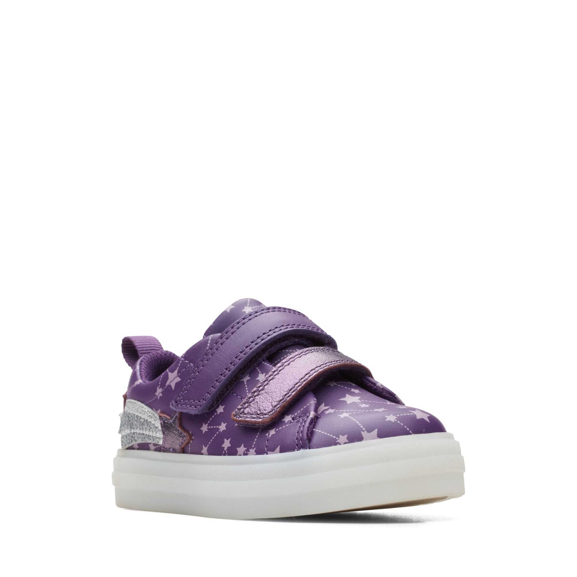 Obuv Clarks Flare Fly Toddler Fialové | 56BXDIAGN