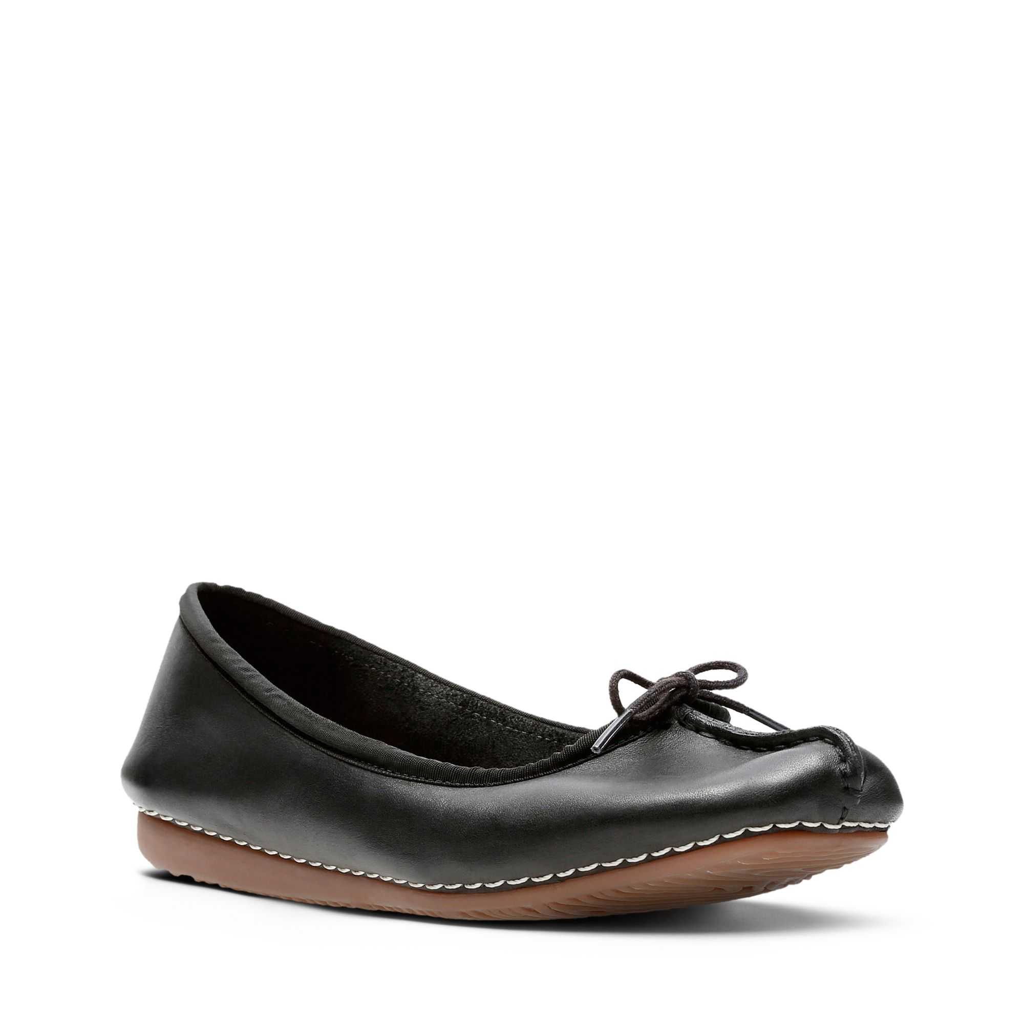 Obuv Clarks Freckle Ice Černé | 36ZWNKMQH