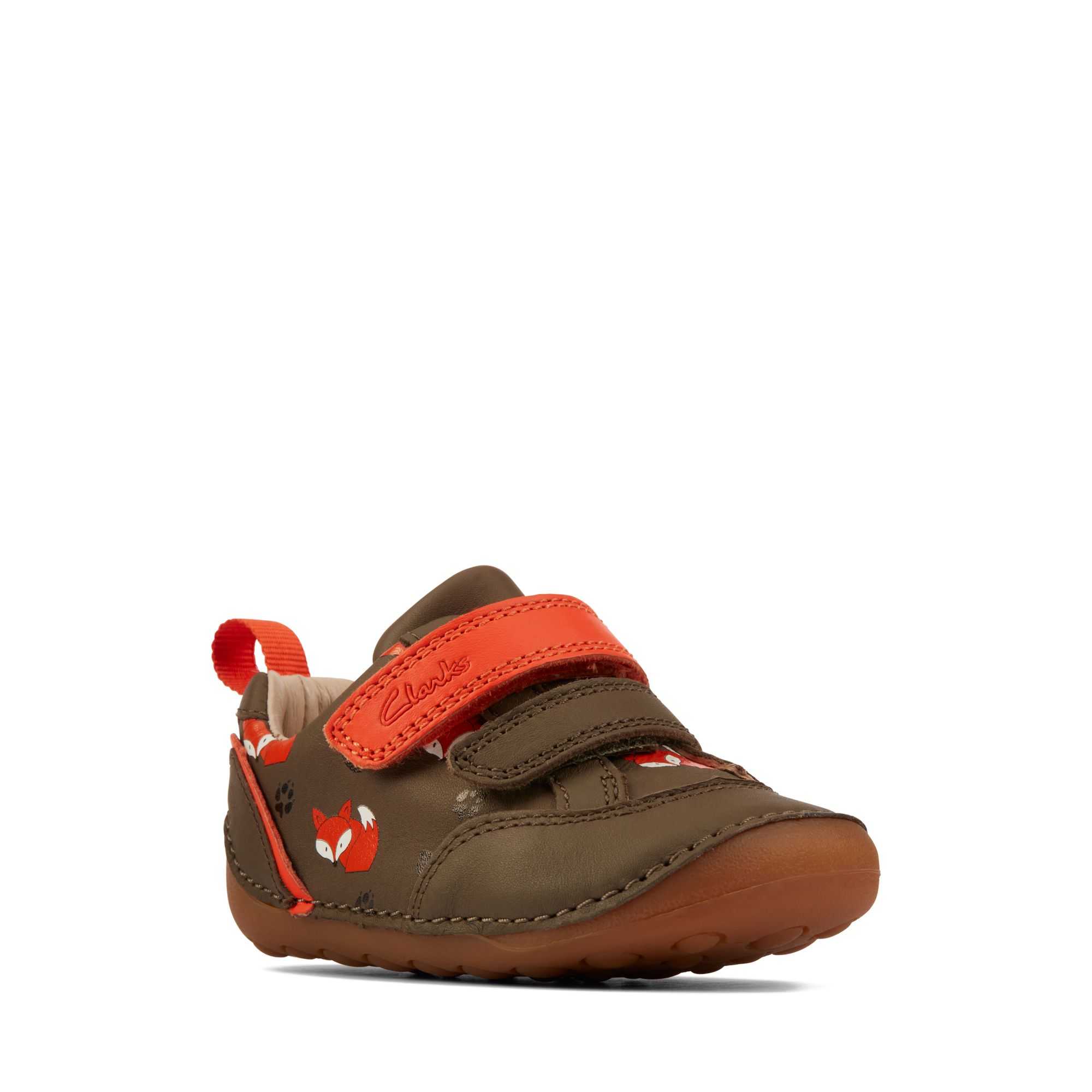 Obuv Clarks Tiny Cub Toddler Hnědožlutý | 45JBIWCAV