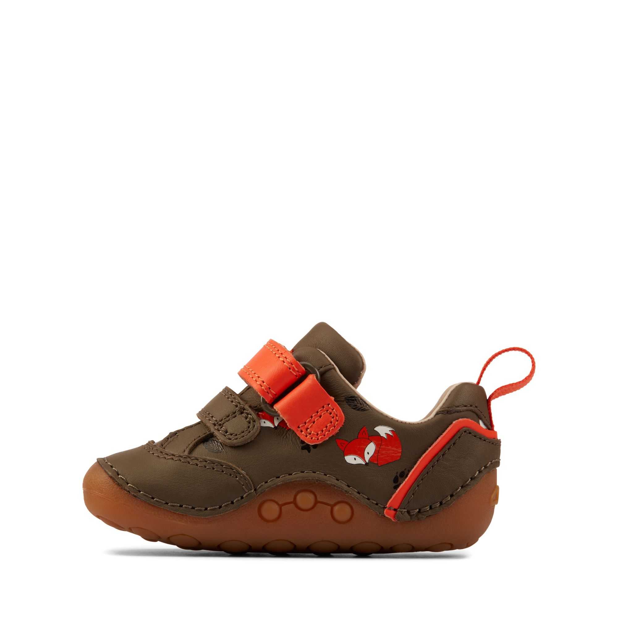 Obuv Clarks Tiny Cub Toddler Hnědožlutý | 45JBIWCAV