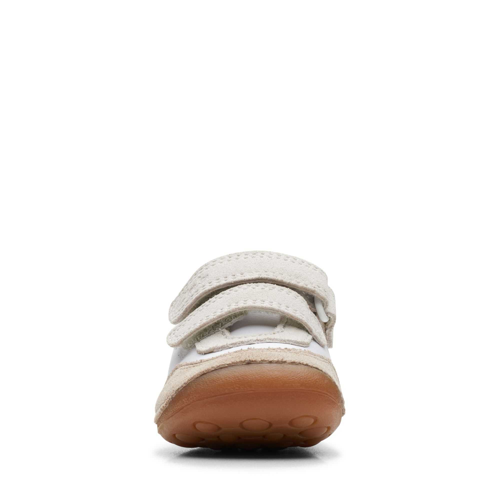 Obuv Clarks Tiny Hero Toddler Bílé Zelene | 41VNYUQGK