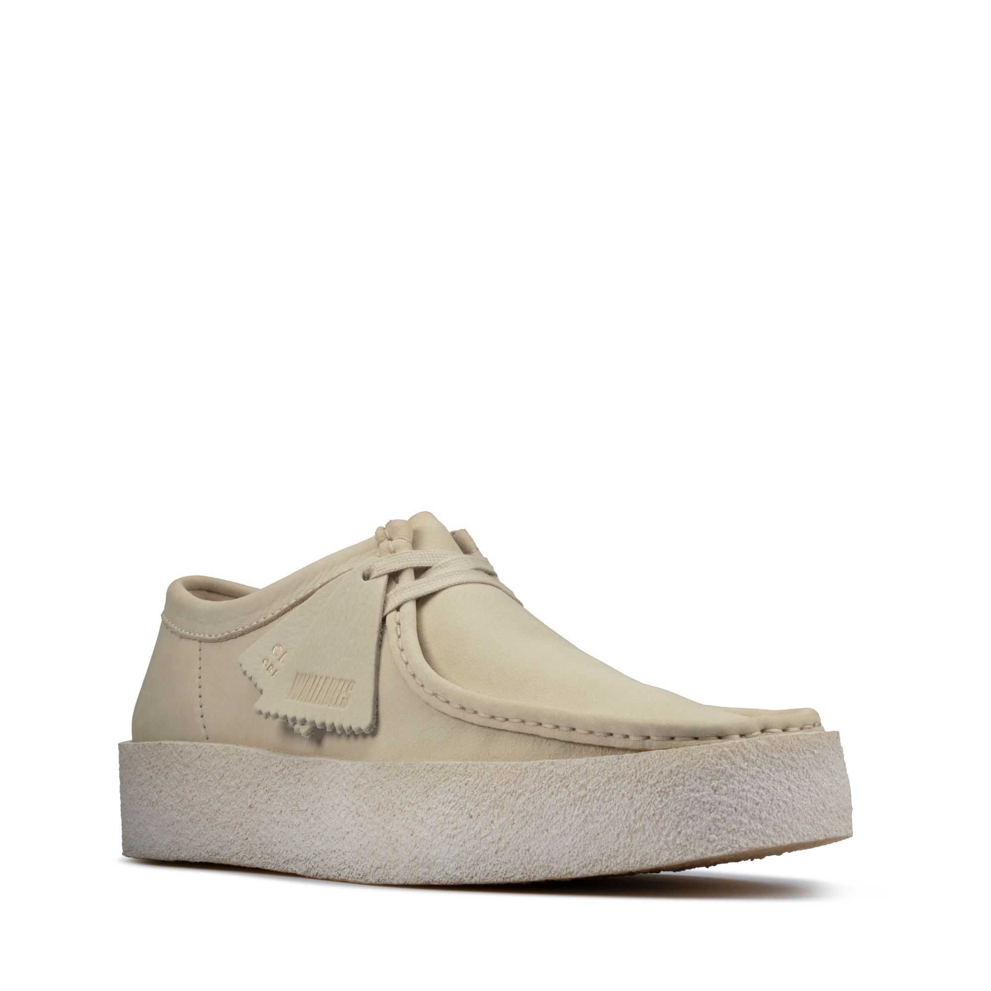 Originals Boty Clarks Wallabee Cup Bílé | 07THAENZB