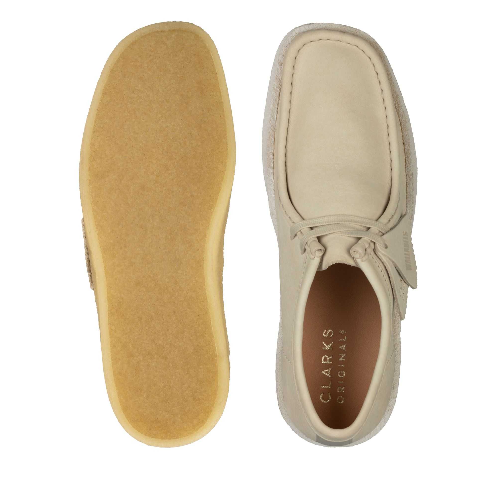 Originals Boty Clarks Wallabee Cup Bílé | 07THAENZB