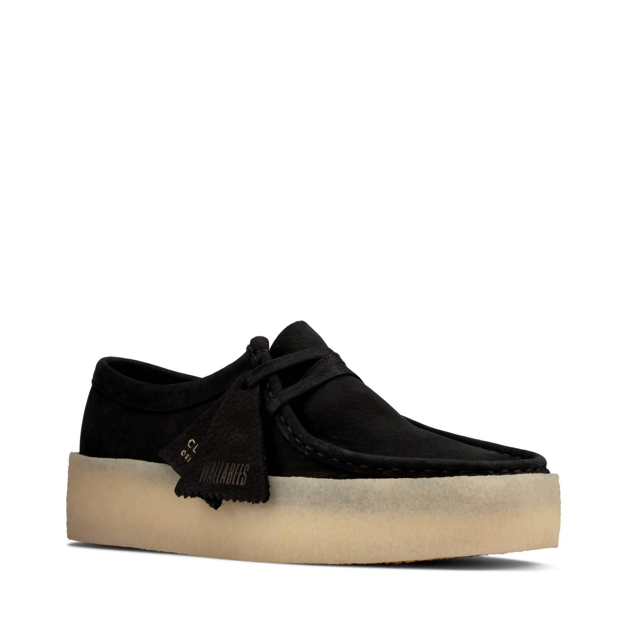 Originals Boty Clarks Wallabee Cup Černé | 09SDEUAPJ