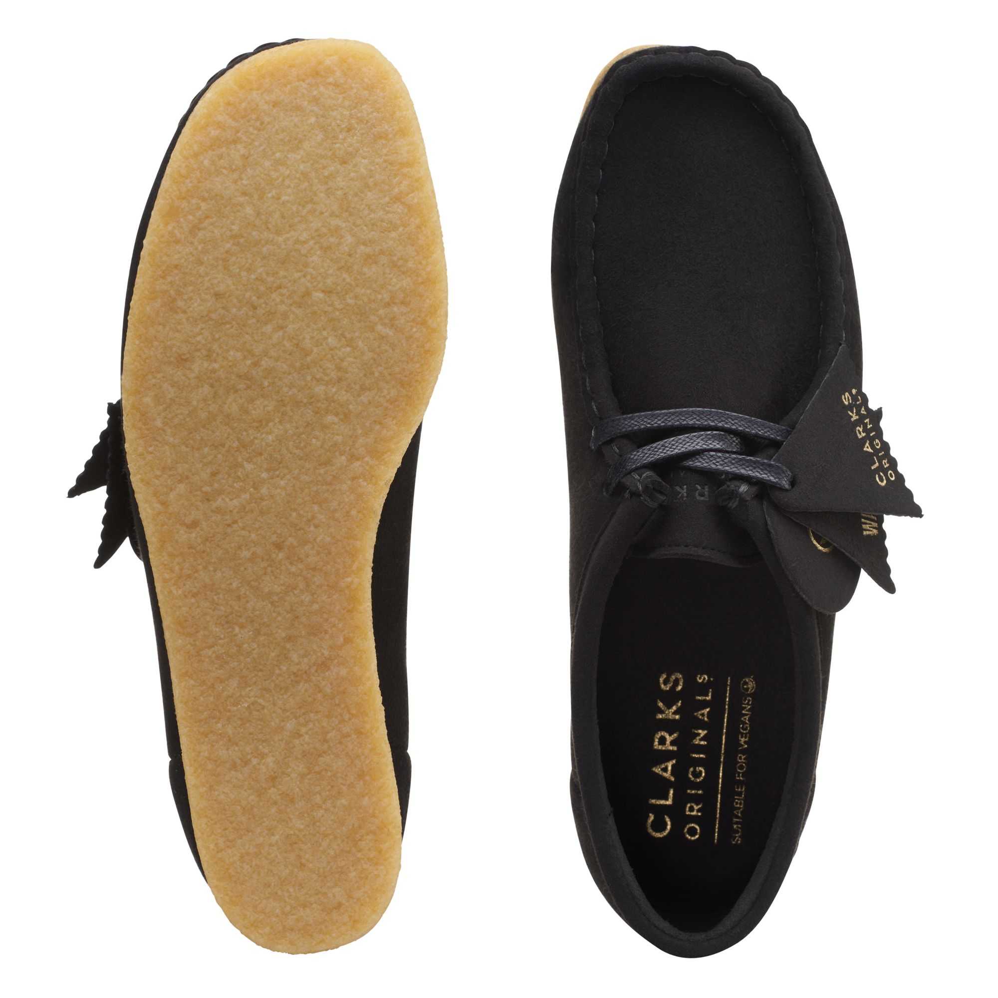 Originals Boty Clarks Wallabee Černé | 72FOHSWKB