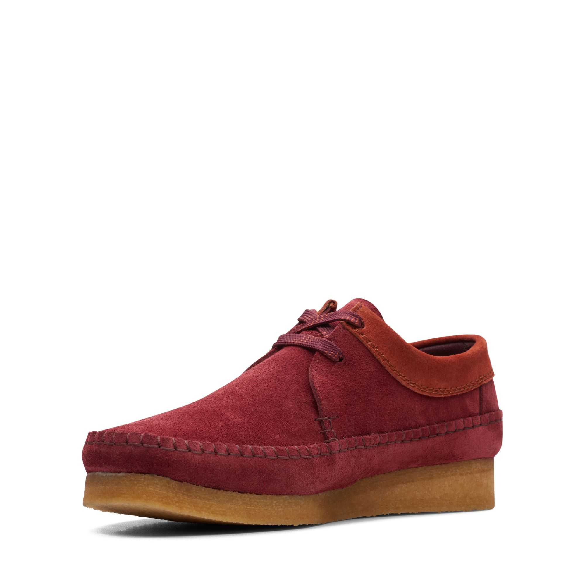 Originals Boty Clarks Weaver Vínové | 96ECUBDXS