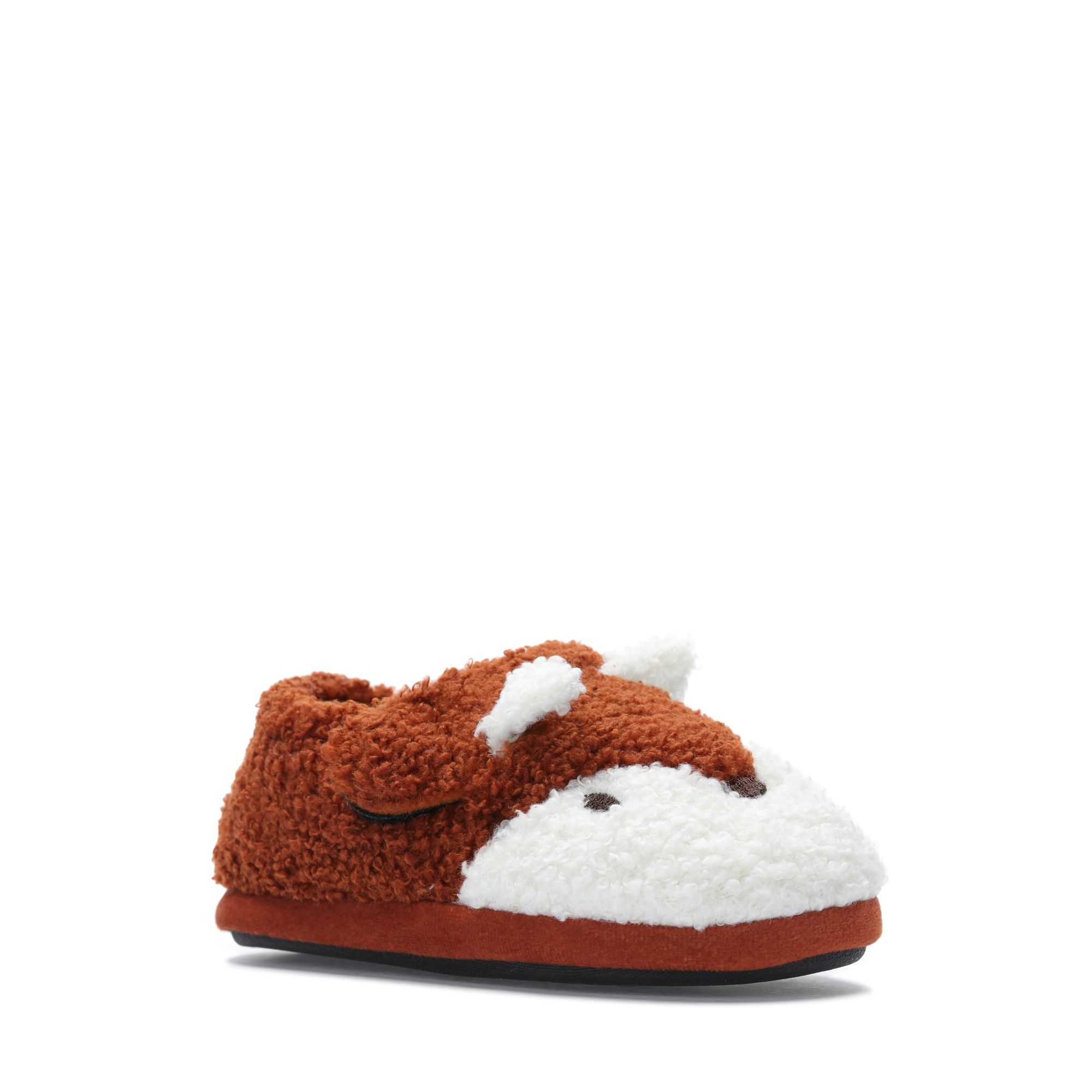 Pantofle Clarks Fluffy Snug Toddler Oranžové | 75ZHMGQCL