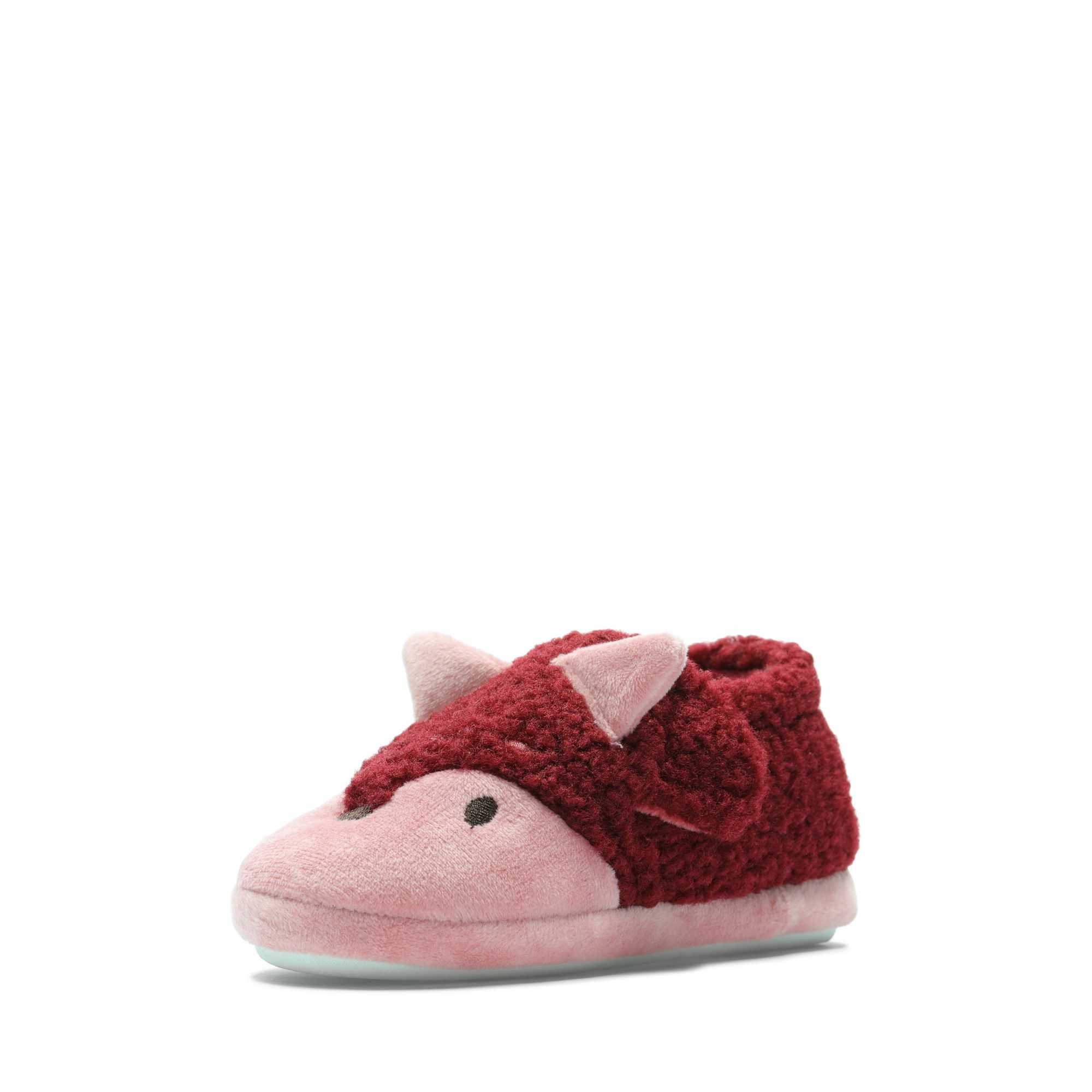 Pantofle Clarks Fluffy Snug Toddler Růžové | 32IRFZPYB