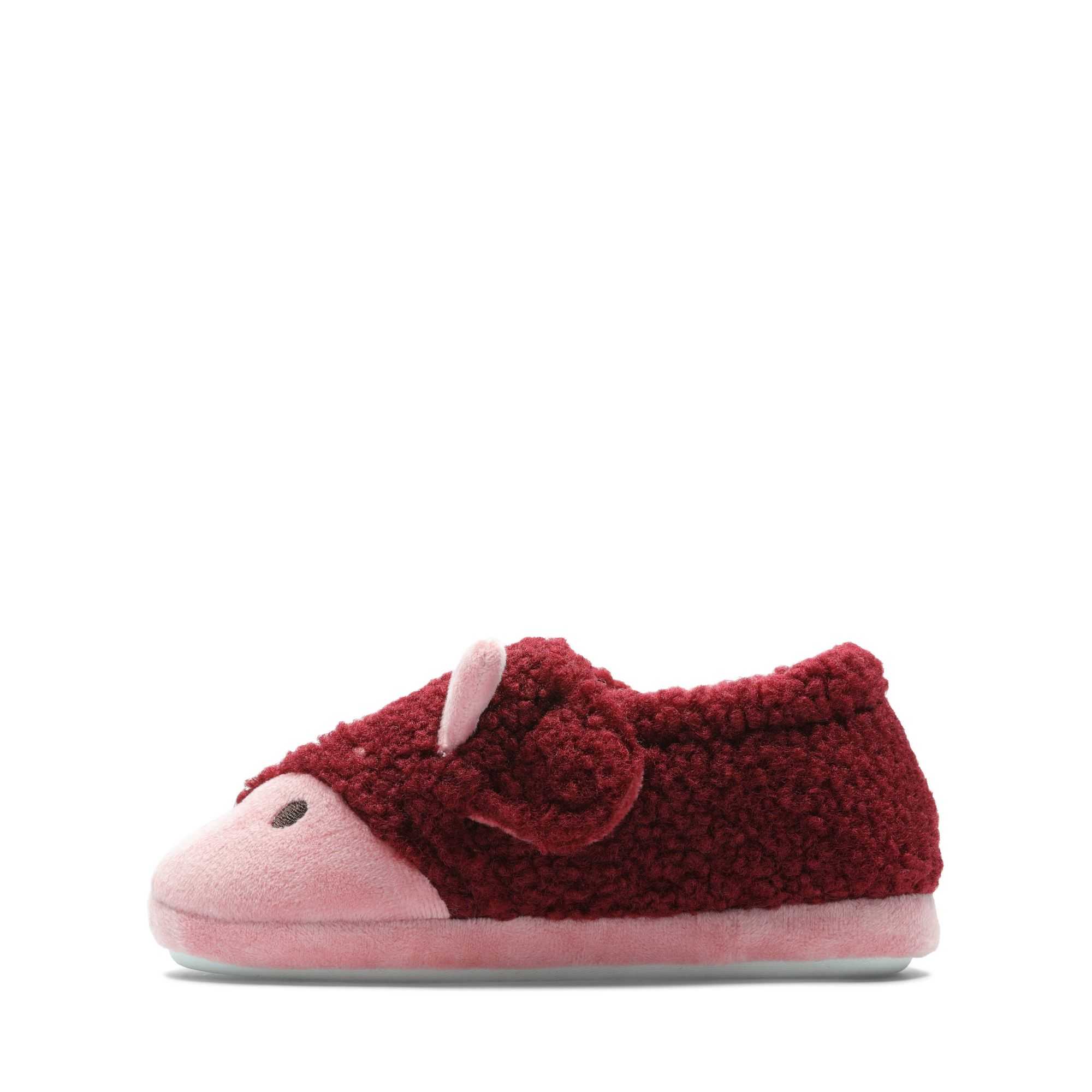 Pantofle Clarks Fluffy Snug Toddler Růžové | 32IRFZPYB