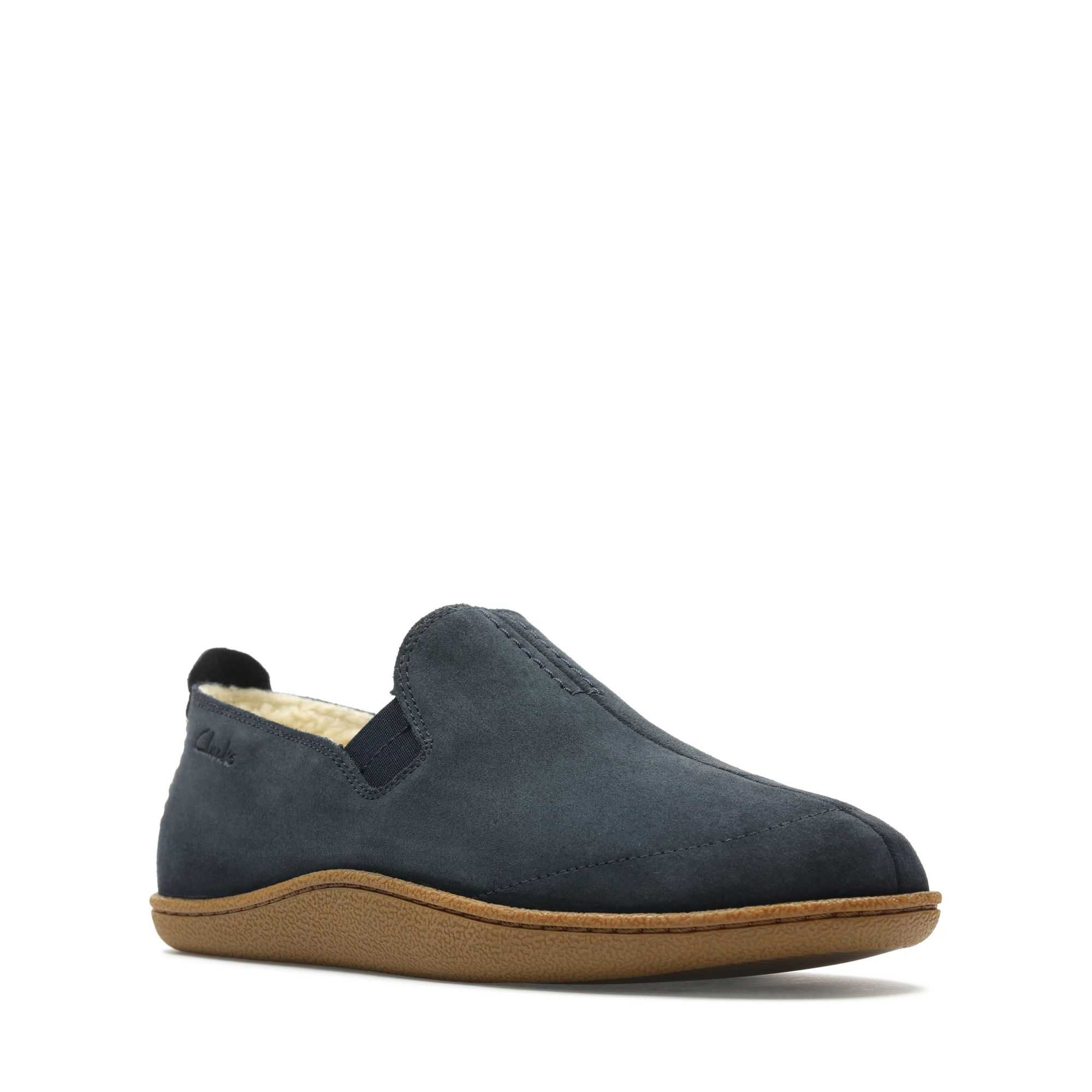 Pantofle Clarks Home Mocc Tmavě Blankyt | 28SUYKIGP