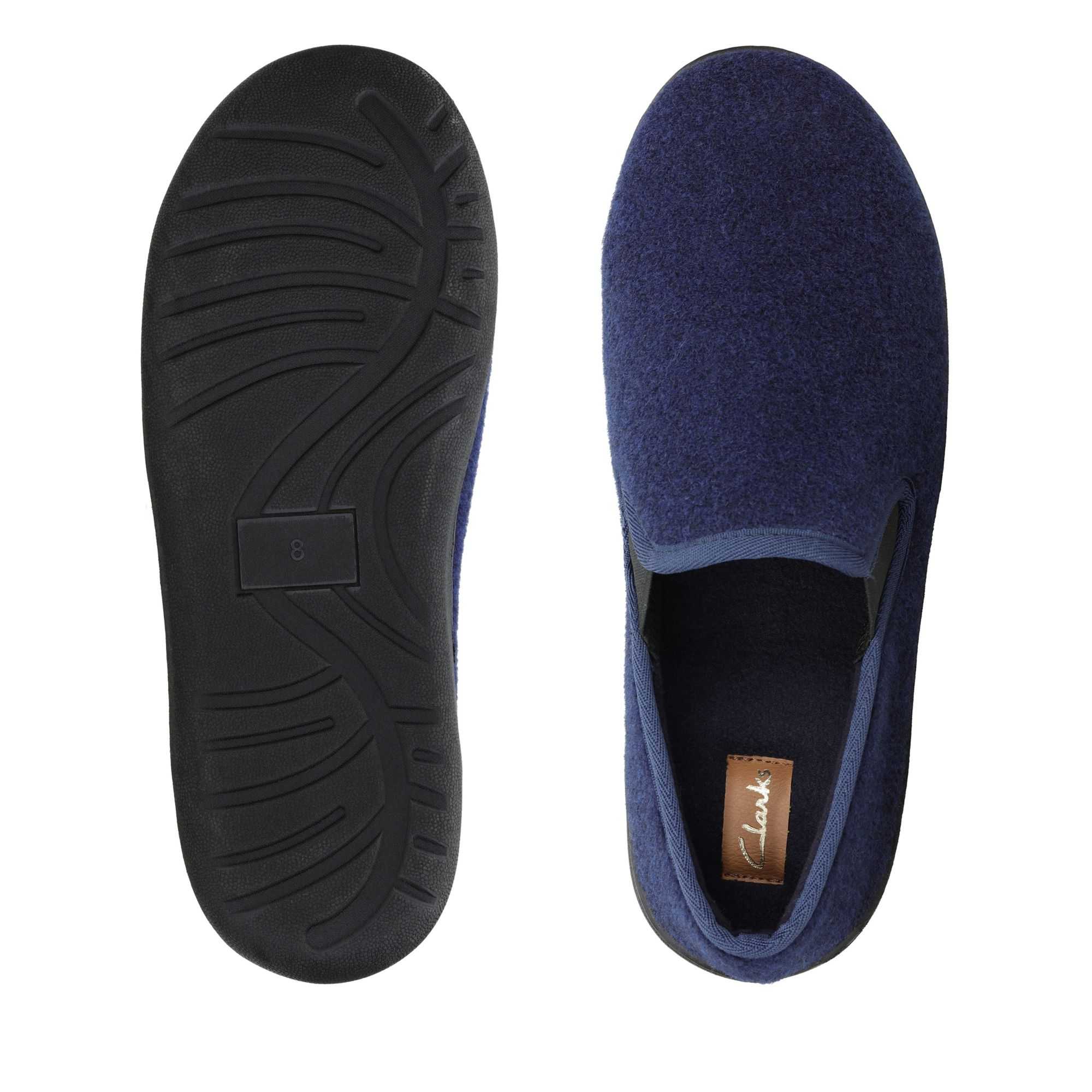 Pantofle Clarks King Ease Tmavě Blankyt | 23XQFGWVJ