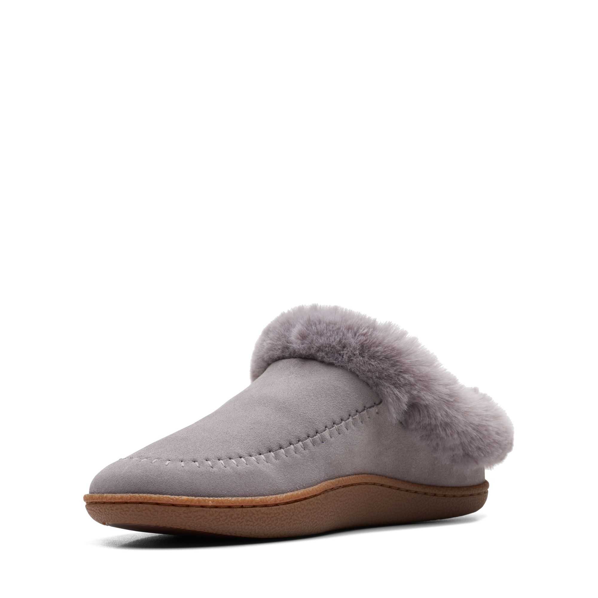 Pantofle Clarks Pilton Home Šedé | 61JTOWYCZ