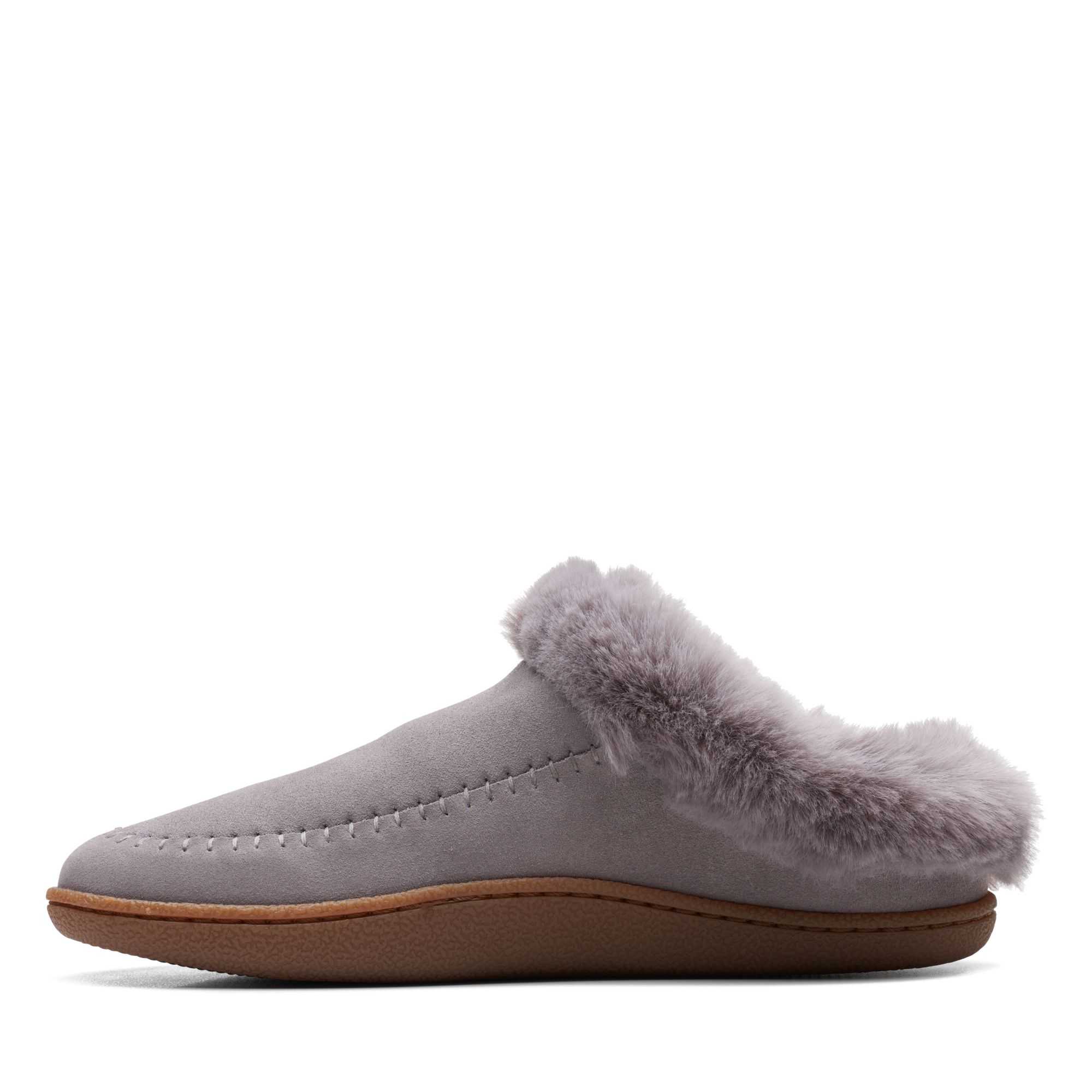 Pantofle Clarks Pilton Home Šedé | 61JTOWYCZ