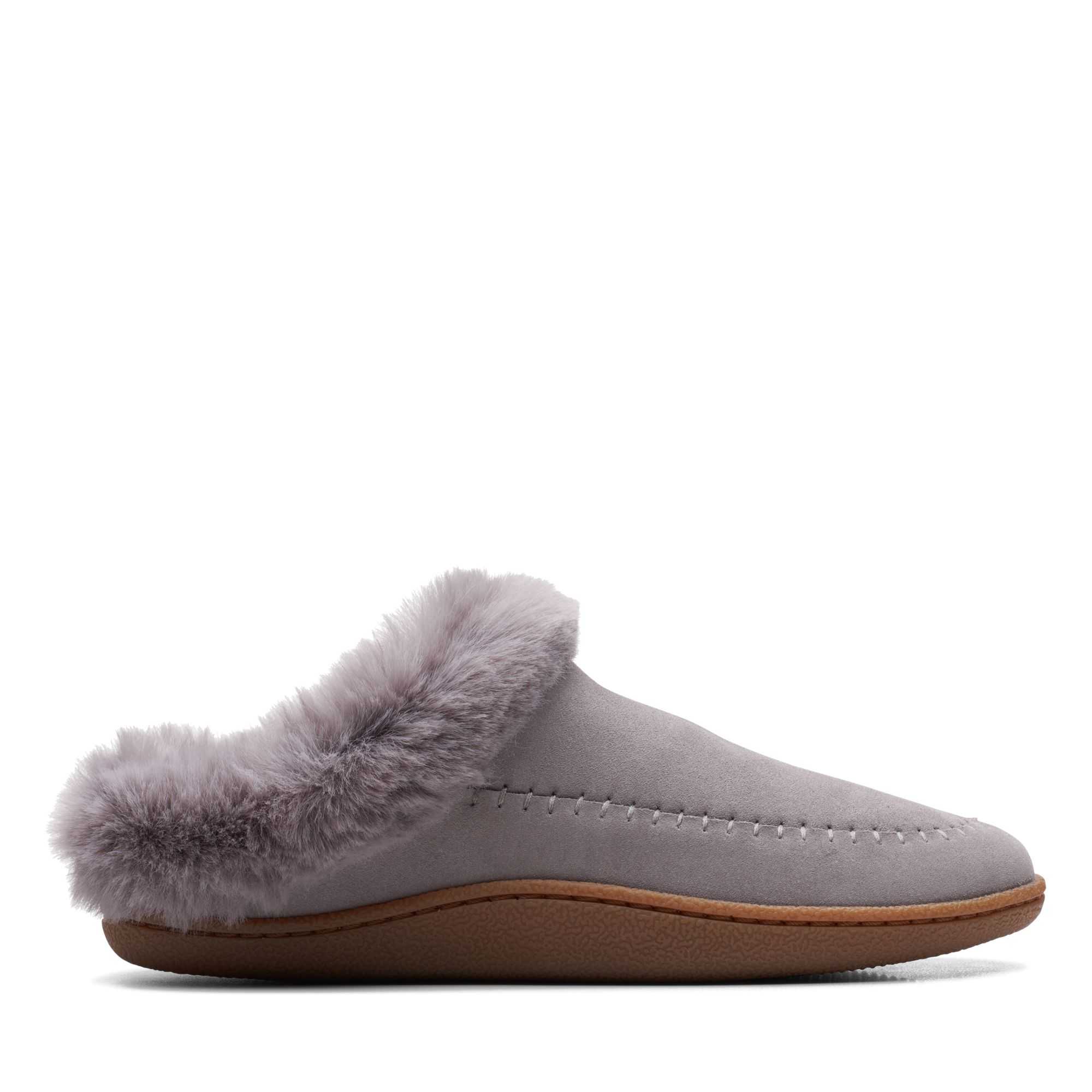 Pantofle Clarks Pilton Home Šedé | 61JTOWYCZ