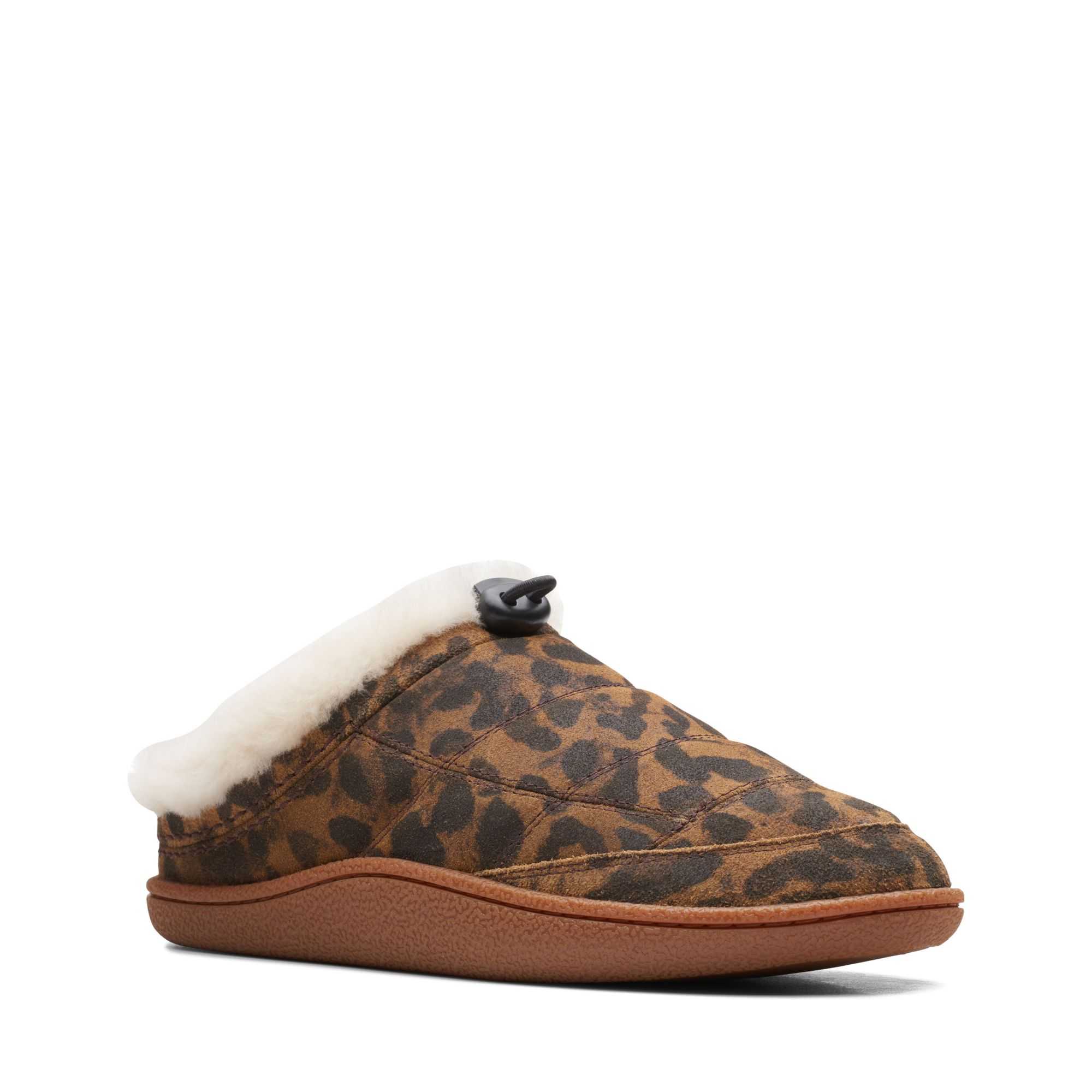 Pantofle Clarks Pilton Mule Leopard | 05DLCOWHK