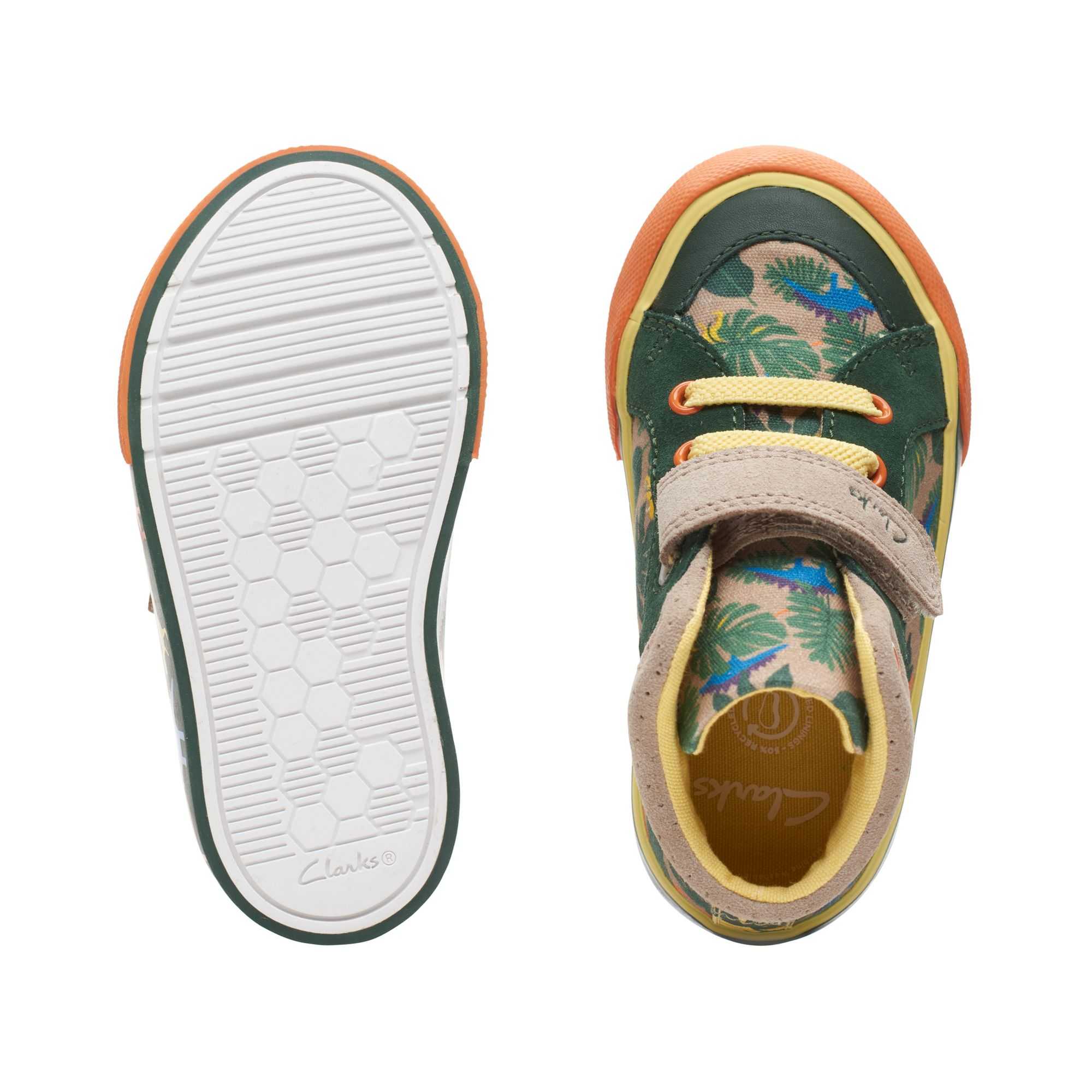 Plátěné Boty Clarks Foxing Pop Toddler Hnědožlutý | 48AKTYIME