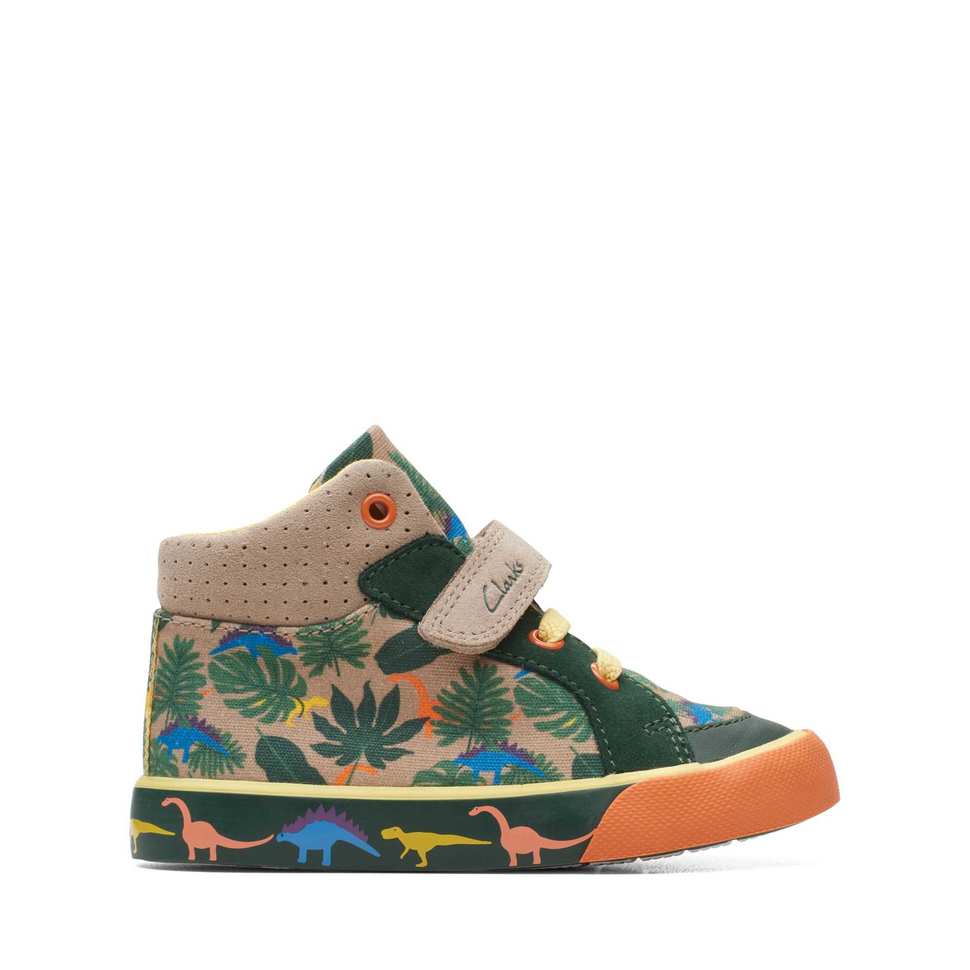 Plátěné Boty Clarks Foxing Pop Toddler Hnědožlutý | 48AKTYIME