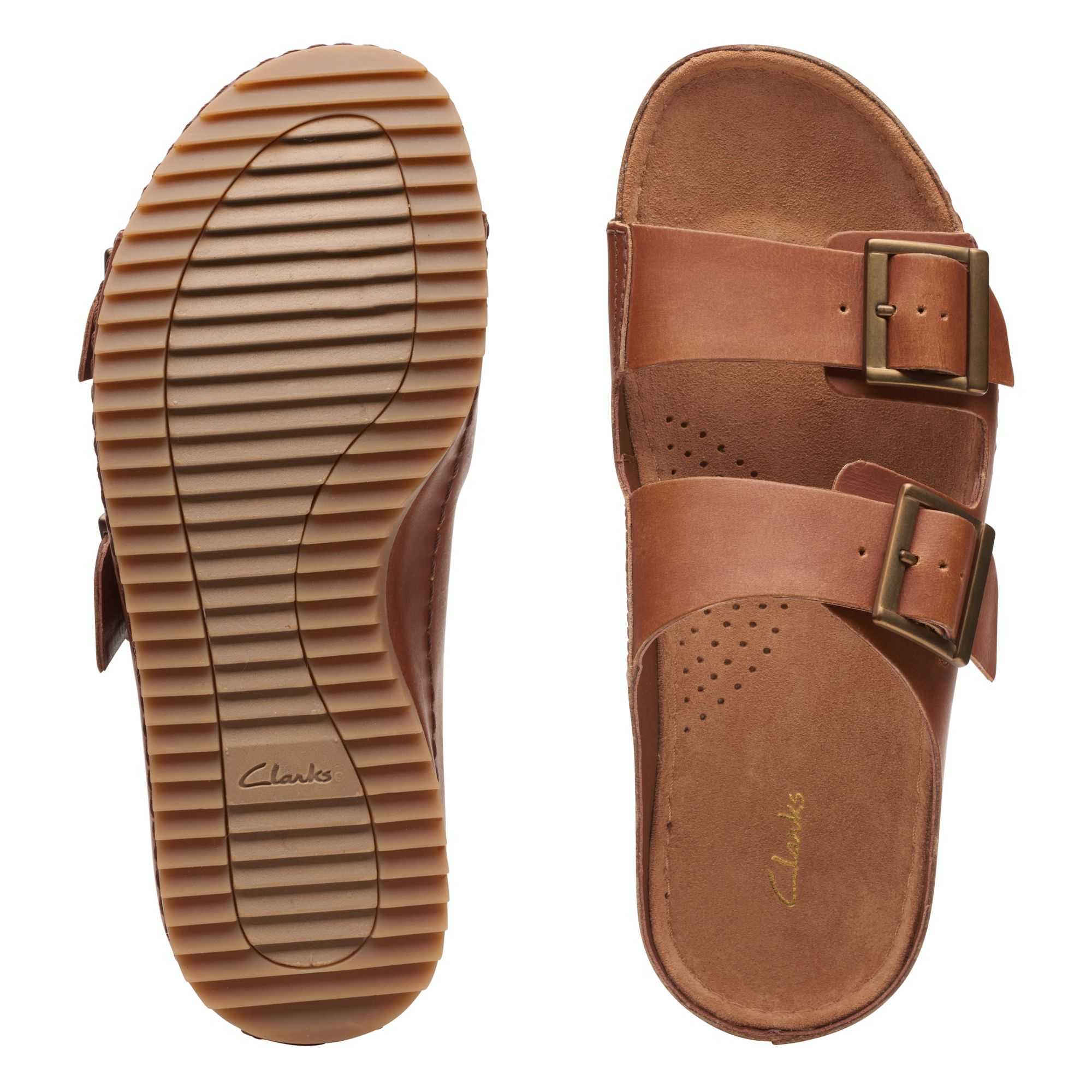 Sandály Clarks Brookleigh Sun Tmavě Hnědé | 26YZPBUEK