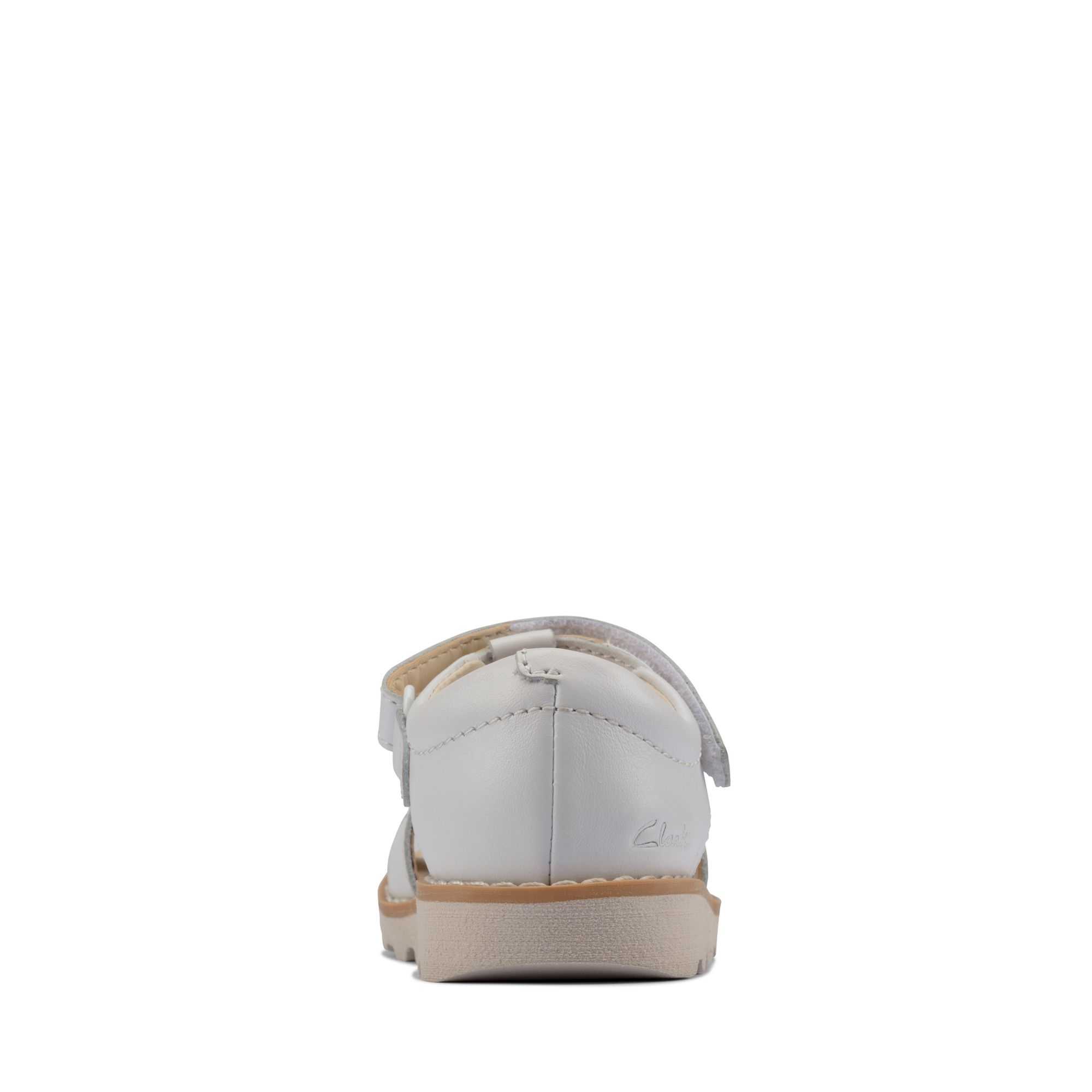 Sandály Clarks Crown Flower Toddler Bílé | 68KEPIUTL