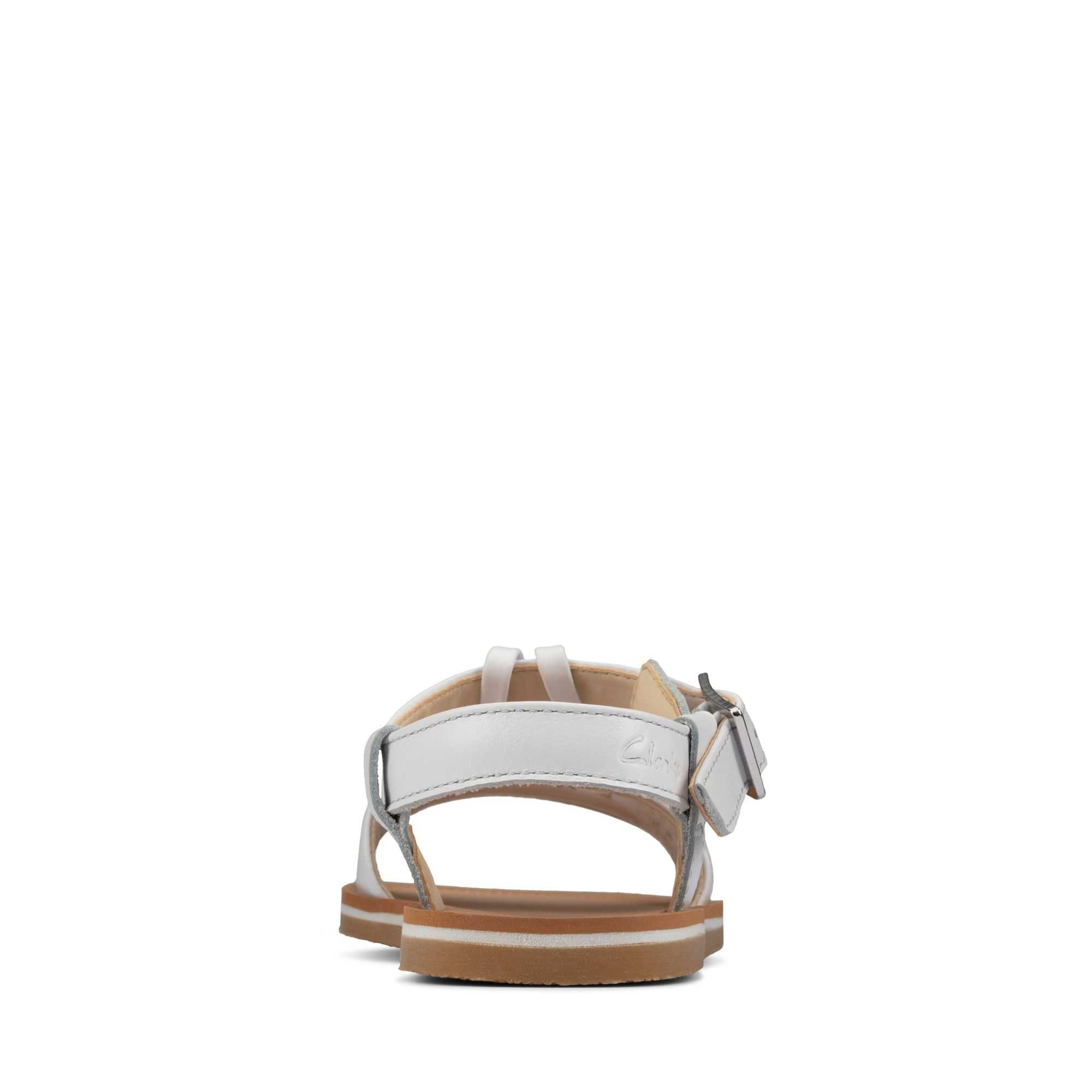 Sandály Clarks Finch Summer Toddler Bílé | 39UQOWCBX