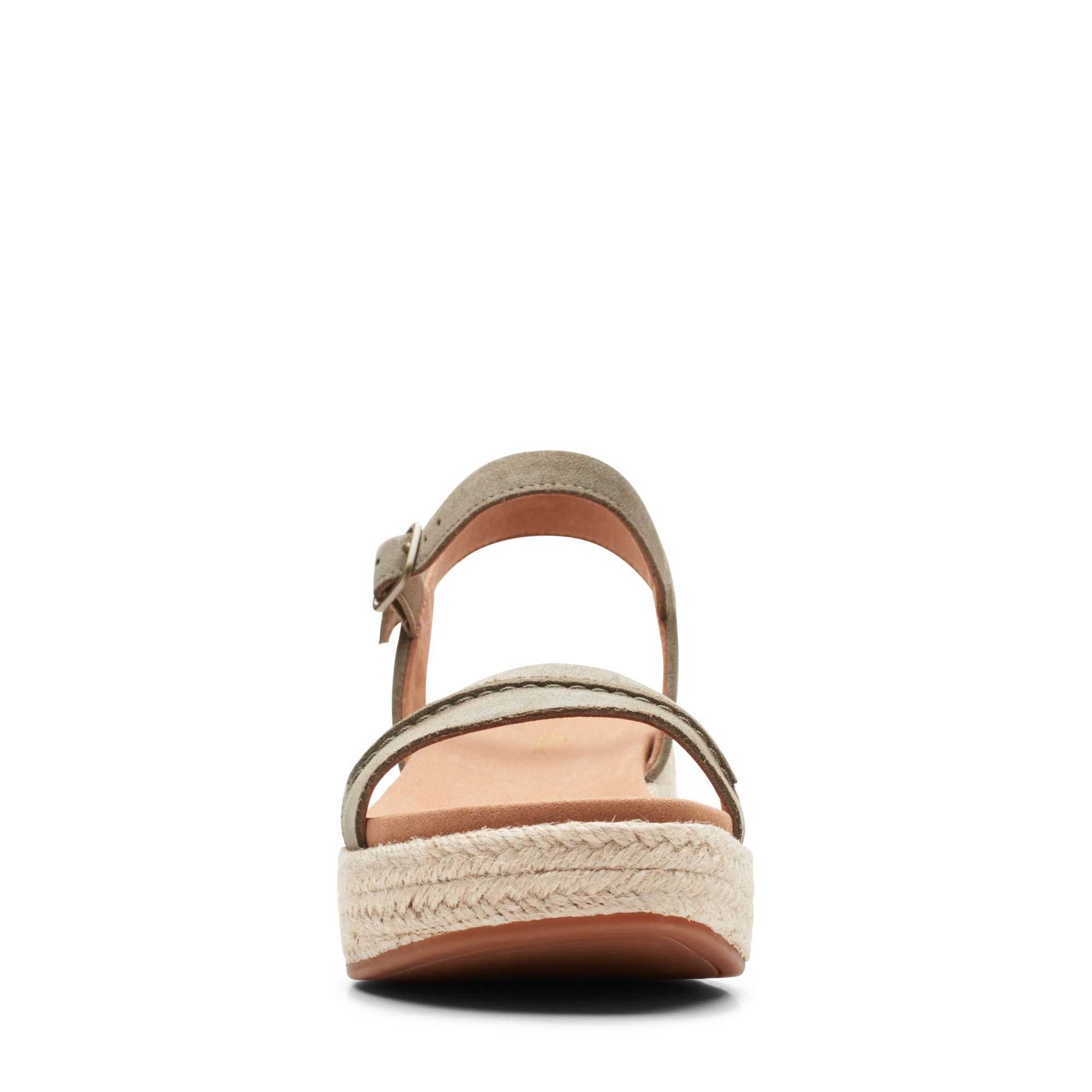 Sandály Clarks Kimmei Stitch Olivy Zelené | 95DYZTMUR