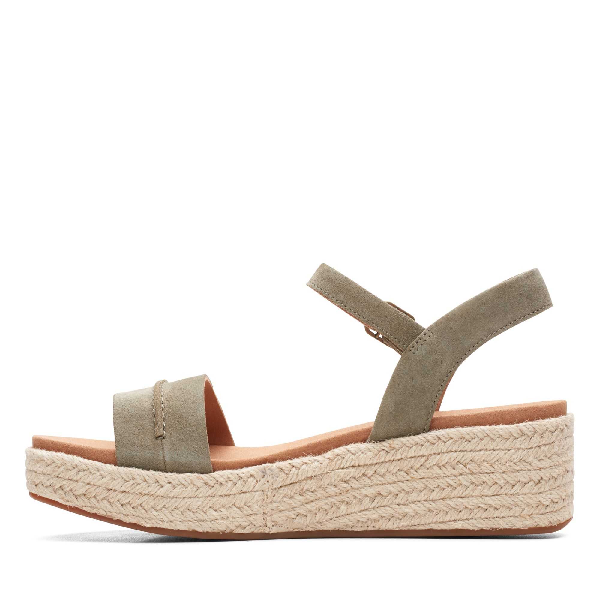 Sandály Clarks Kimmei Stitch Olivy Zelené | 95DYZTMUR