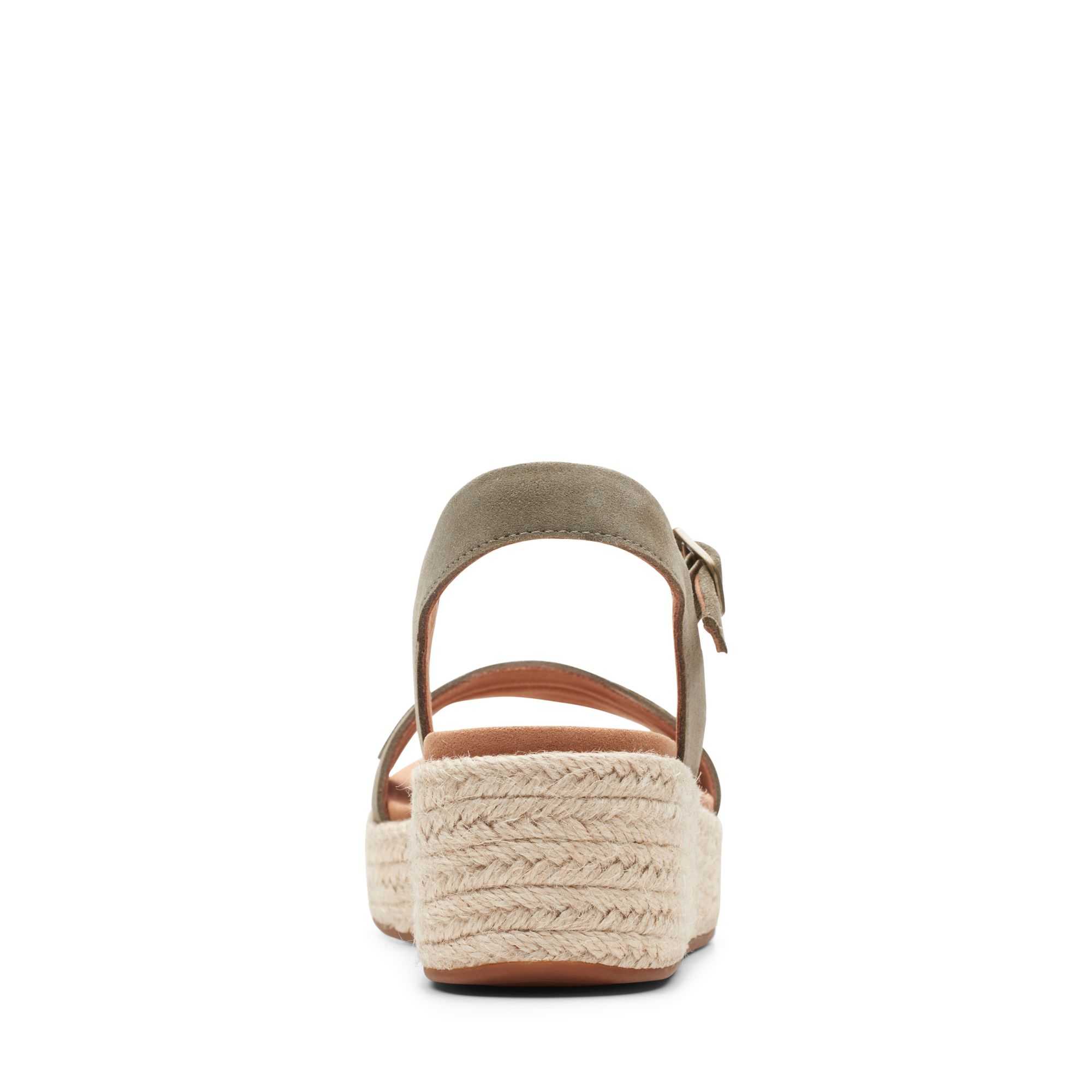 Sandály Clarks Kimmei Stitch Olivy Zelené | 95DYZTMUR