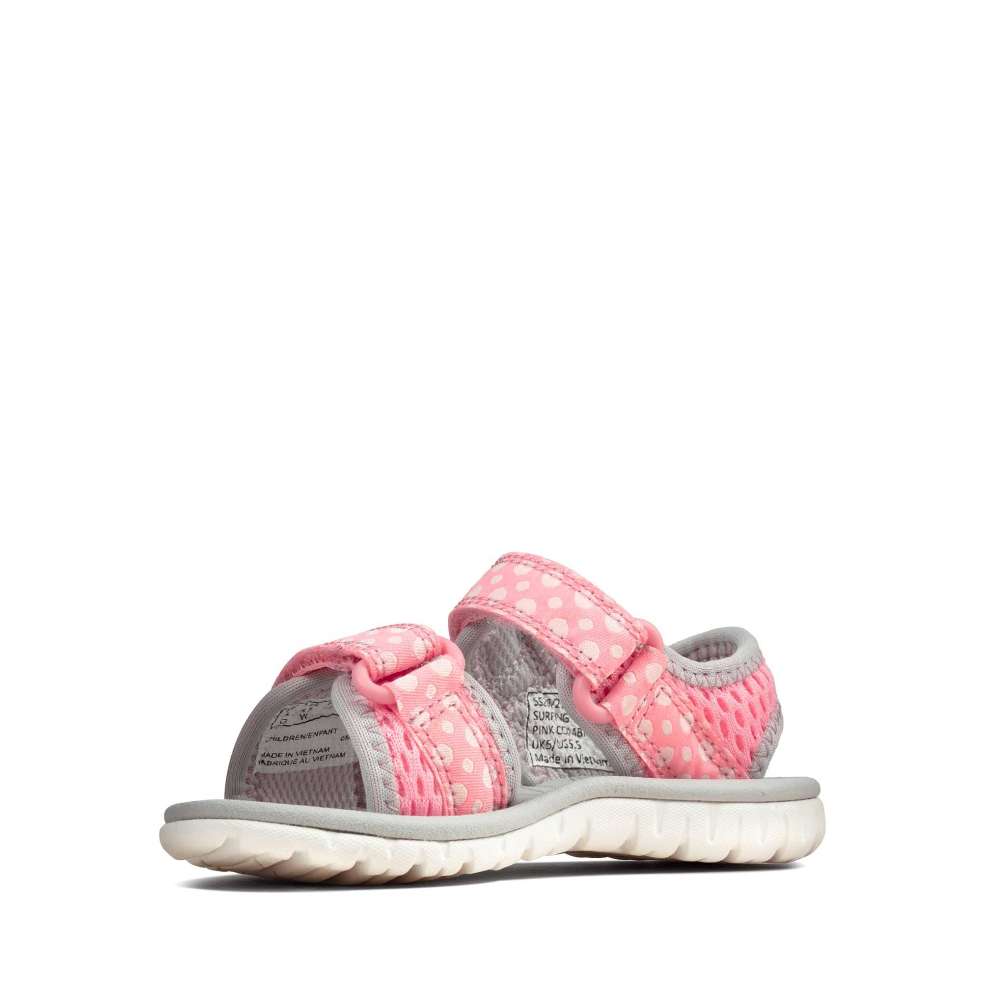 Sandály Clarks Surfing Tide Toddler Růžové | 95SQPDBRE