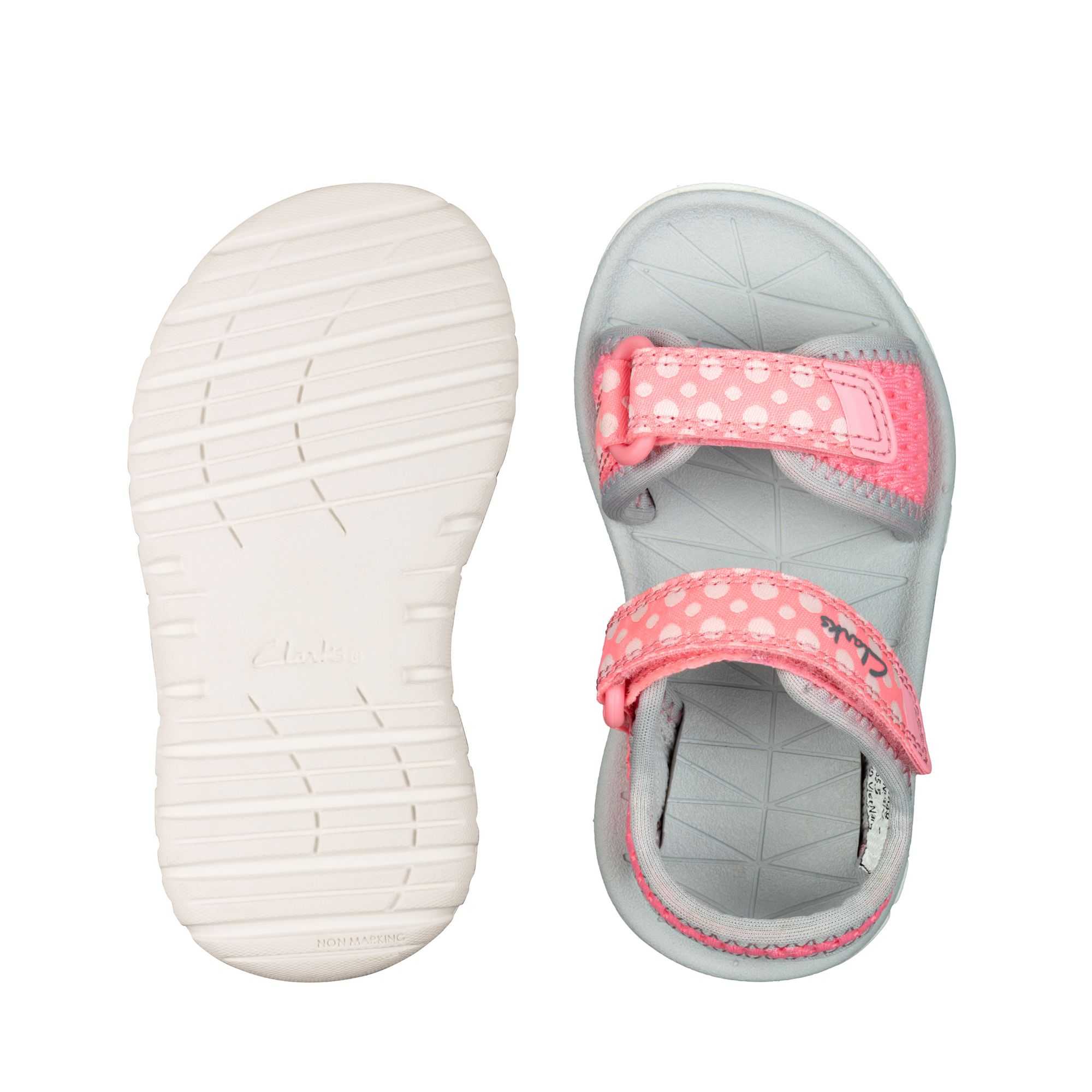 Sandály Clarks Surfing Tide Toddler Růžové | 95SQPDBRE