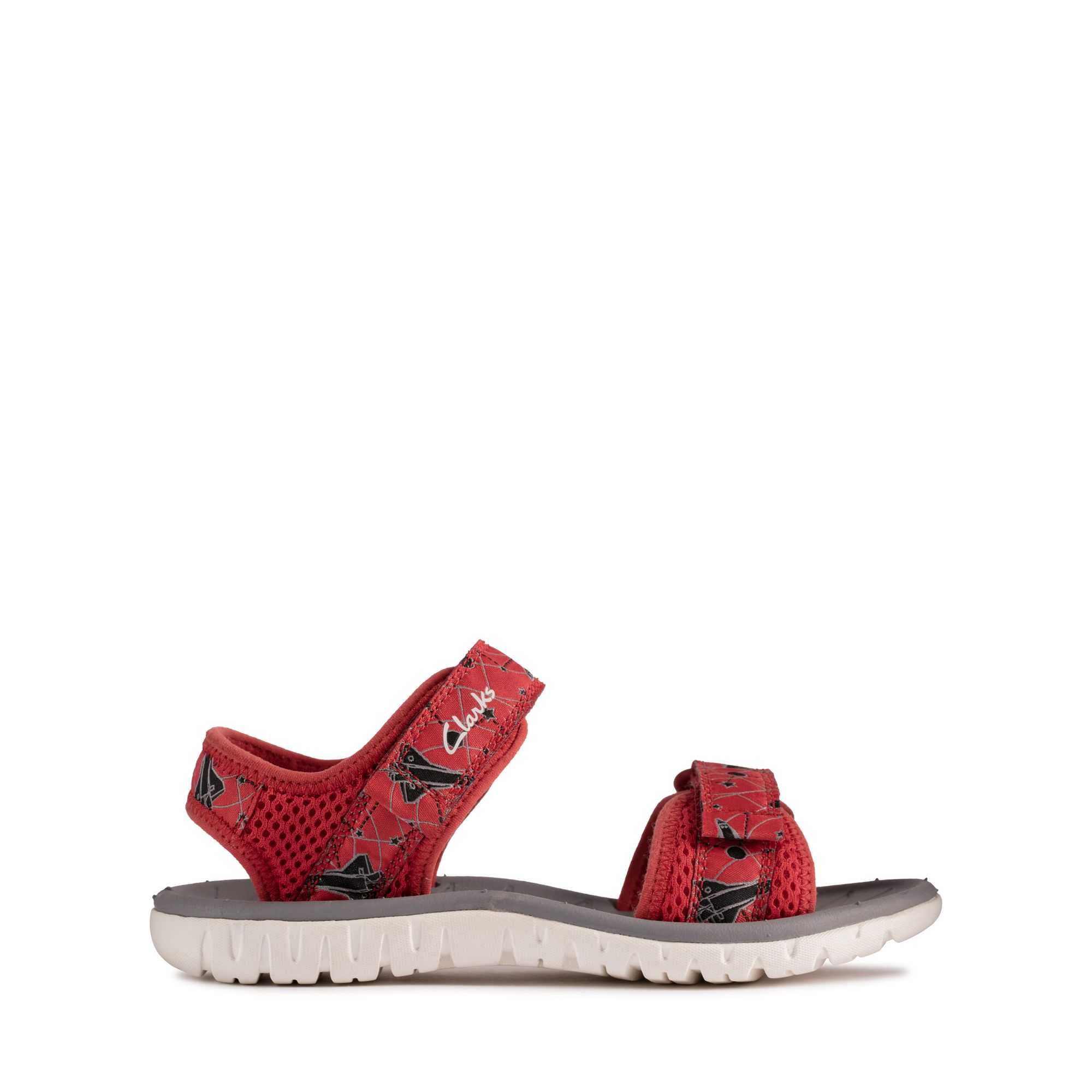 Sandály Clarks Surfing Tide Toddler Červené | 27JHADEXU