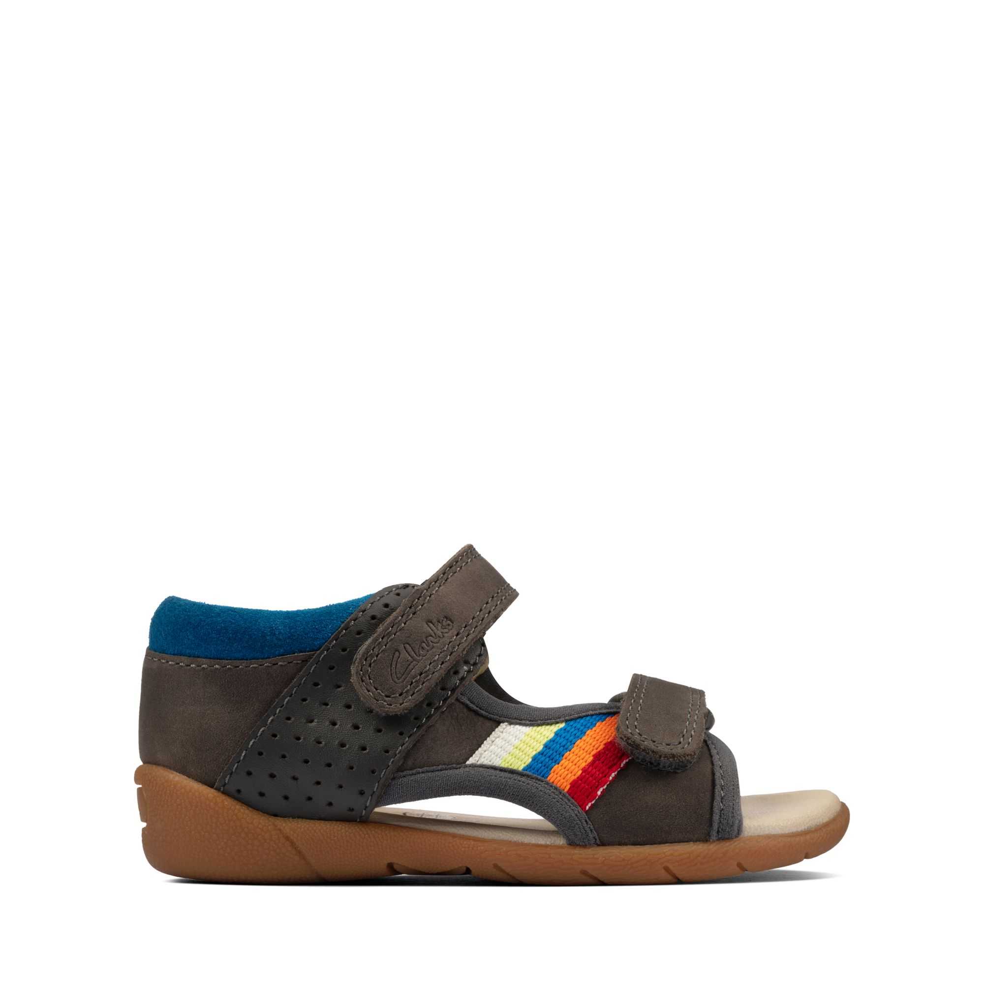 Sandály Clarks Zora Spirit Toddler Šedé | 73WLROXFY