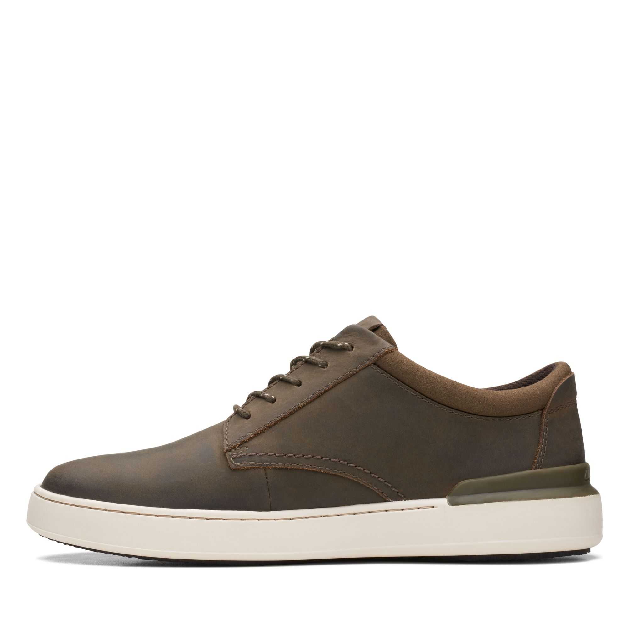 Sportovní Boty Clarks Court Lite Derby Olivy Zelené | 30GVJLTUB